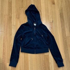 Juicy Couture Dark Blue Velour Hoodie and Track pants